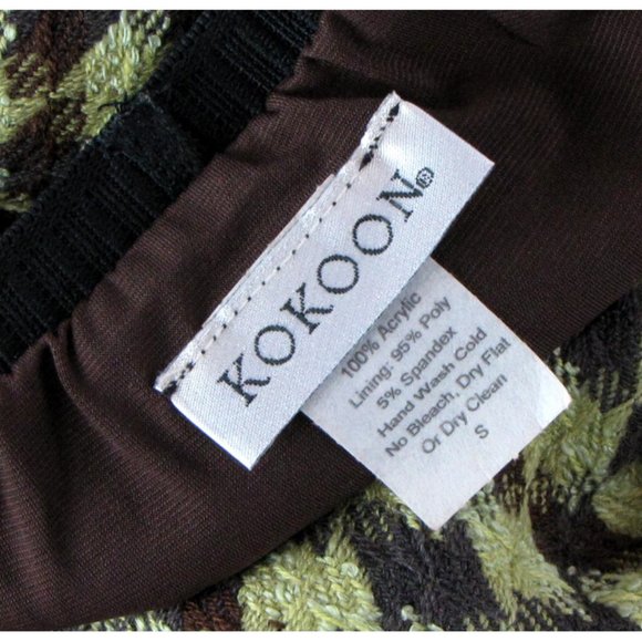 SALE! Acrylic Flared Yellow Brown Short Mini Skirt - Picture 2 of 2